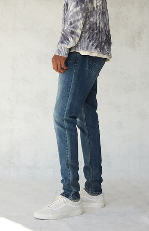 Dark Stacked Skinny Jeans image number 3