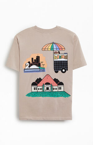 Pac Artist Network Kelly Malka Oversized LA T-Shirt image number 2