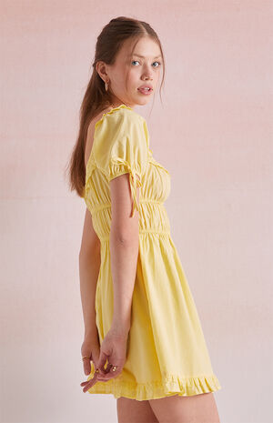 Ruby Ruffle Bow Mini Dress image number 3