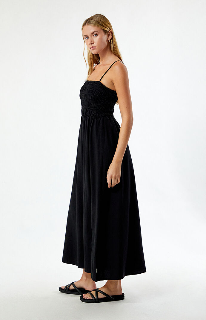 Rhythm Classic Shirred Midi Dress