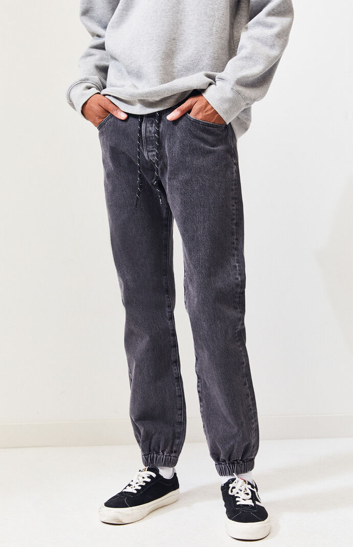 levi denim joggers mens