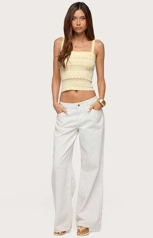 Naia Pointelle Tank Top image number 4