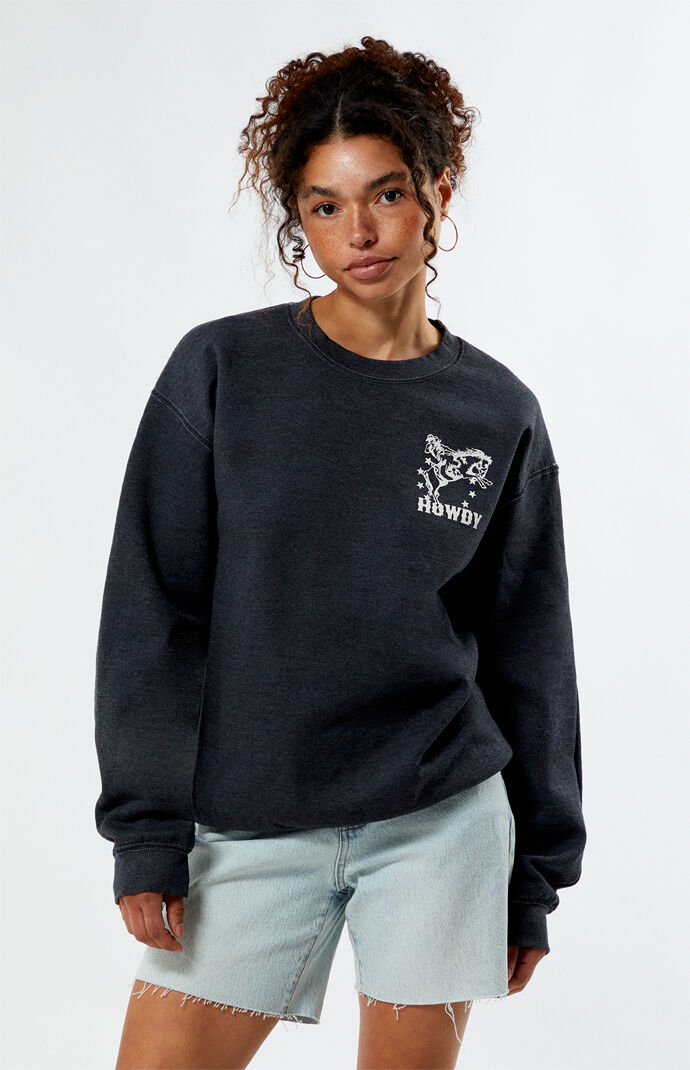 Golden Hour Horse Riding Howdy Crew Neck Sweatshirt PacSun