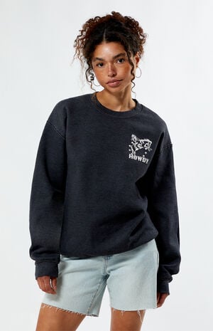 Horse Riding Howdy Crew Neck Sweatshirt image number 3