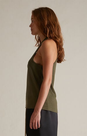 Women's Military Tri-Blend Tank Top image number 3