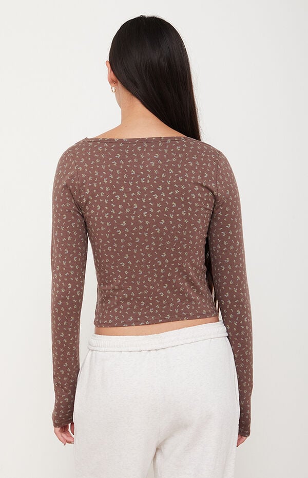 Est. PAC 1980 Scooped Out Long Sleeve Top