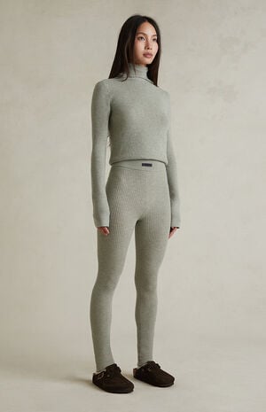 Women's Abbey Stone Waffle Knit Leggings image number 2