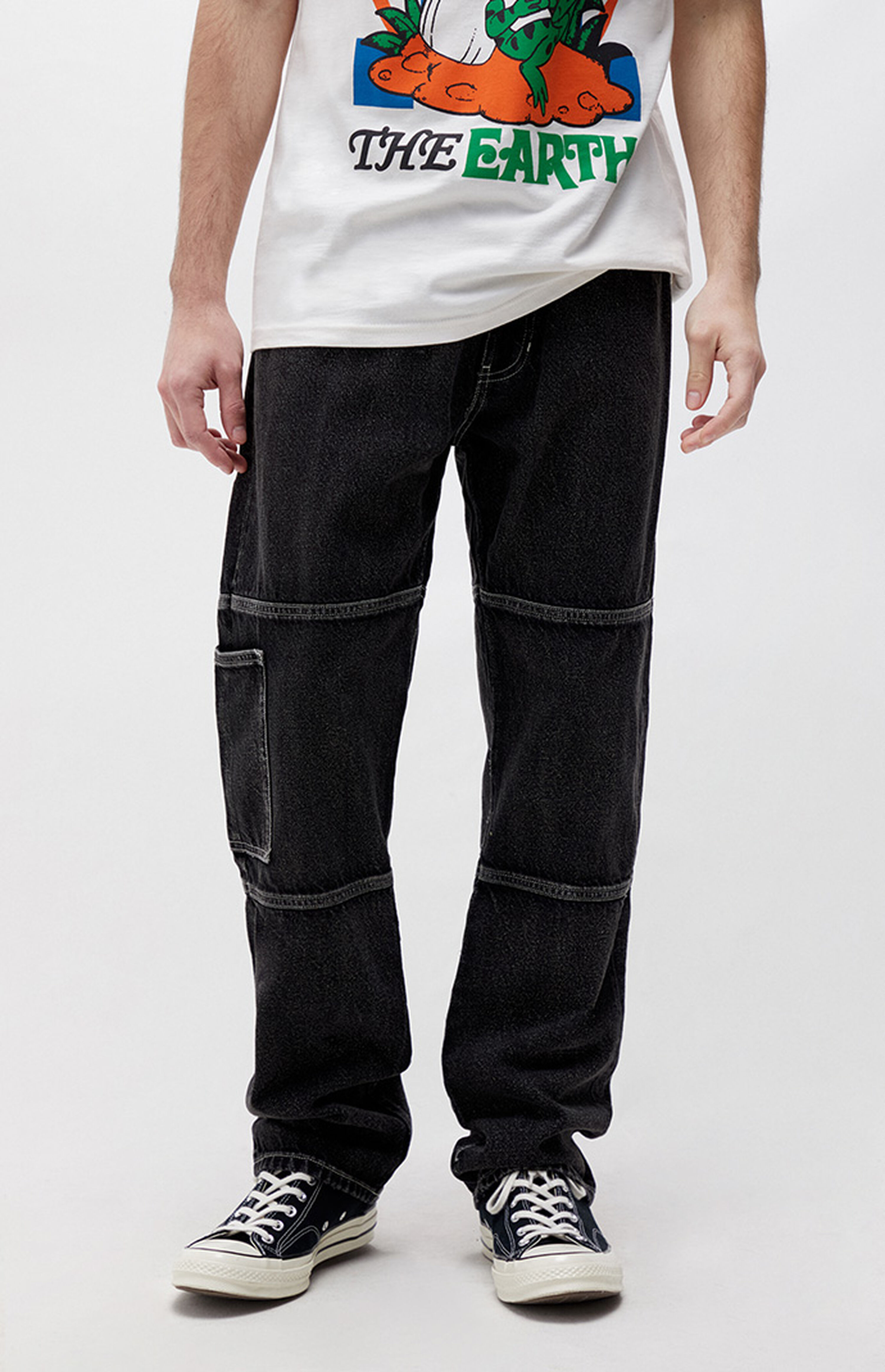 PacSun Black Wash Baggy Jeans PacSun
