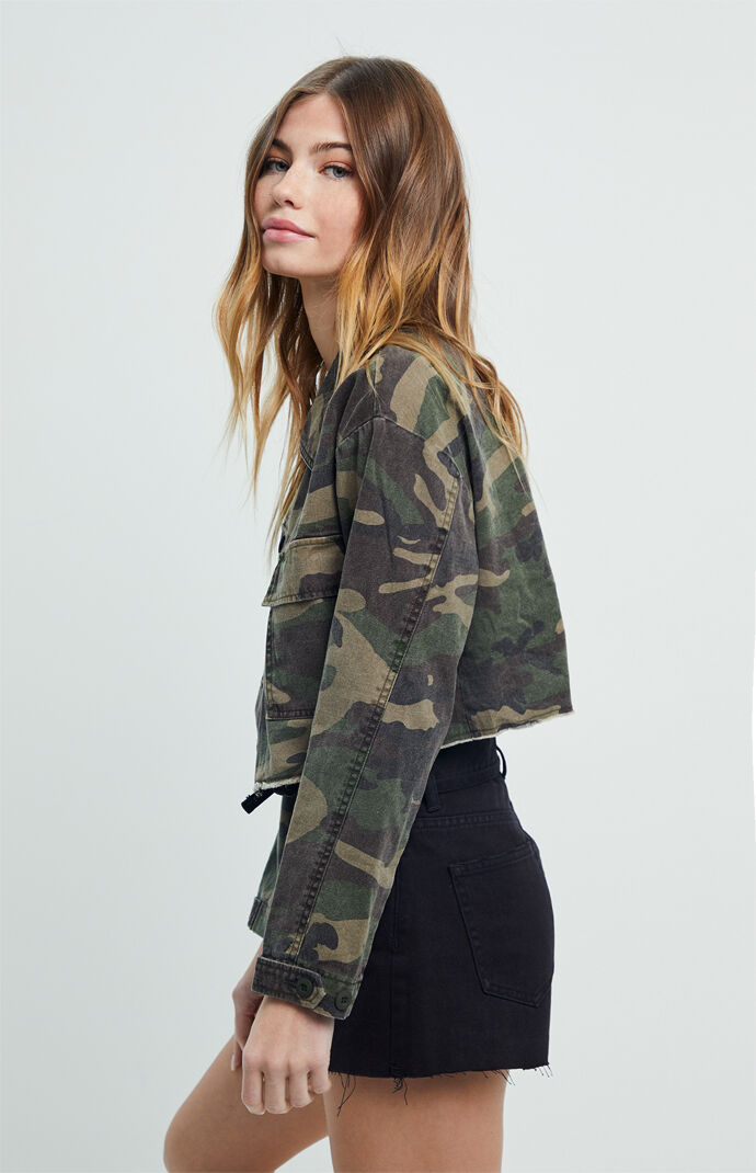Cropped Camo Jacket