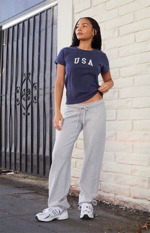 Silver Hilary Yoga Sweatpants image number 1