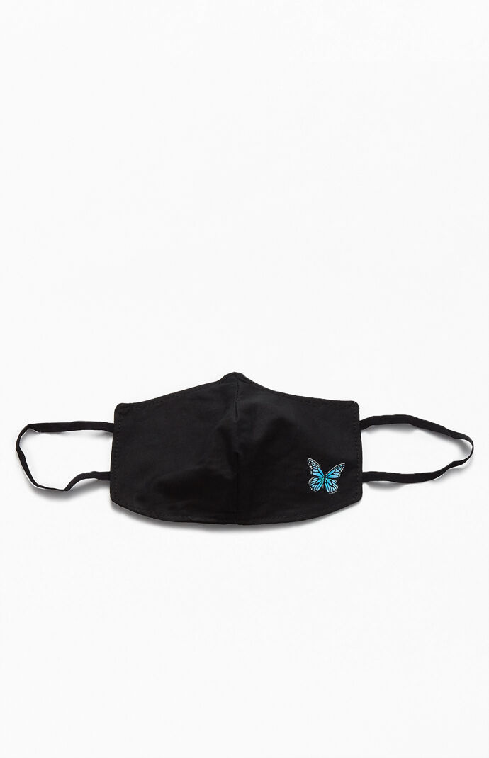 Blue Butterfly Face Mask