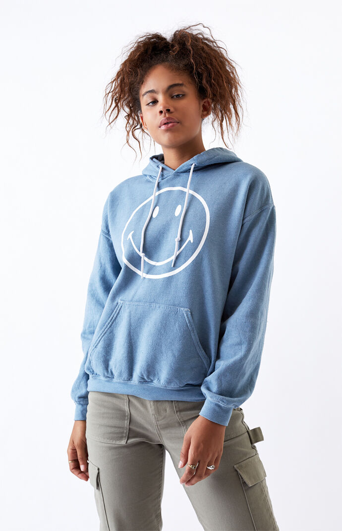 Pacsun smiley hoodie clearance