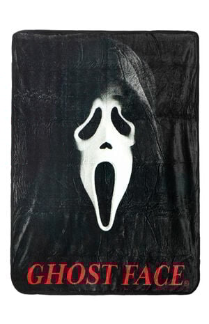 Ghost Face Throw Blanket image number 1