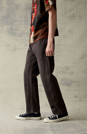 Eco Straight Brown Jeans image number 2