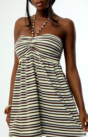 Sara Knit Strapless Babydoll Mini Dress image number 2