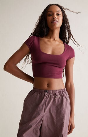 Sculpting Hazel Fitted Scoop Top image number 5