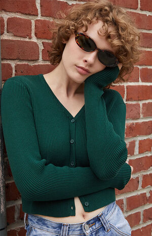 Green Shannon Cardigan image number 1