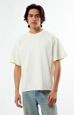 Cream Premium Cropped T-Shirt image number 1