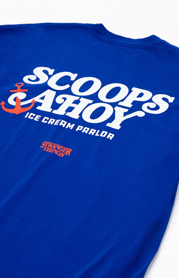 Camiseta Masculina Stranger Things Scoop Troop, Grande, Pré- | Parcelamento sem juros