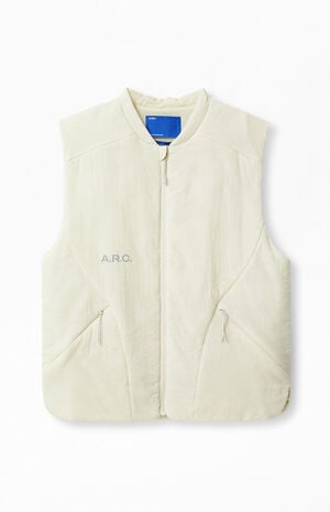 Active Off White Ripstop Running Vest image number 1