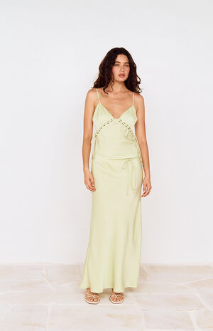 Lime Chiara Lace Detail Top image number 4