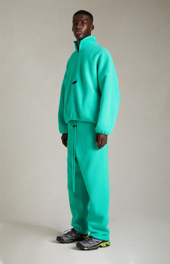 Fear of God Essentials Mint Leaf Polar Fleece Sweatpants | PacSun