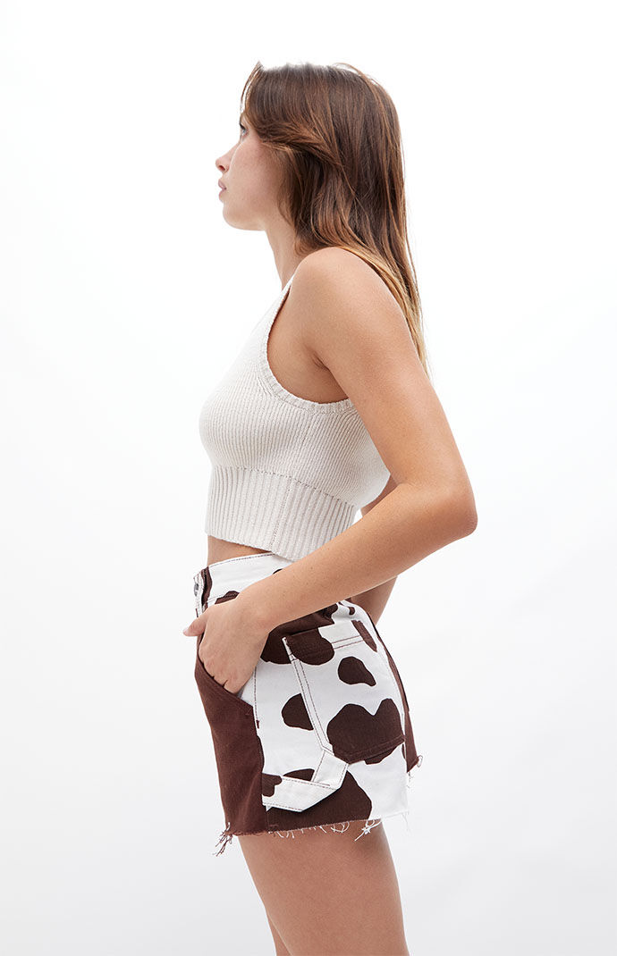 Cow print skirt pacsun deals