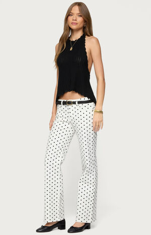 Romily Polka Dot Low Rise Jeans image number 4