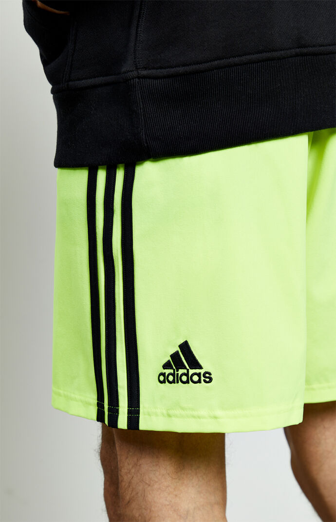 neon yellow adidas shorts