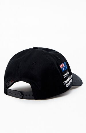 x PacSun Black Melbourne Australia Southern Land Twill Snapback Hat image number 2