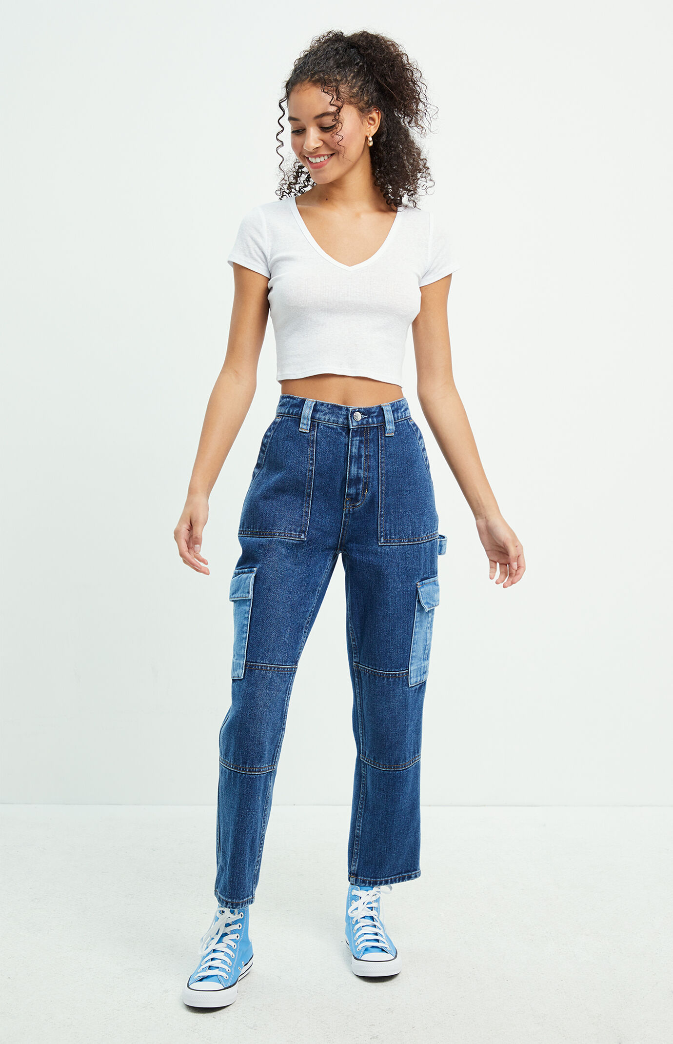 Corine blue discount skate pants pacsun