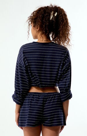 Striped Knit Pull-On Hot Shorts image number 3