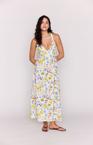 Riviera Cross Back Maxi Dress image number 5
