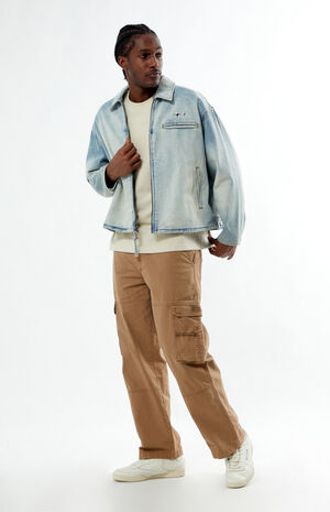 Light Indigo Washed Denim Gas Jacket image number 4