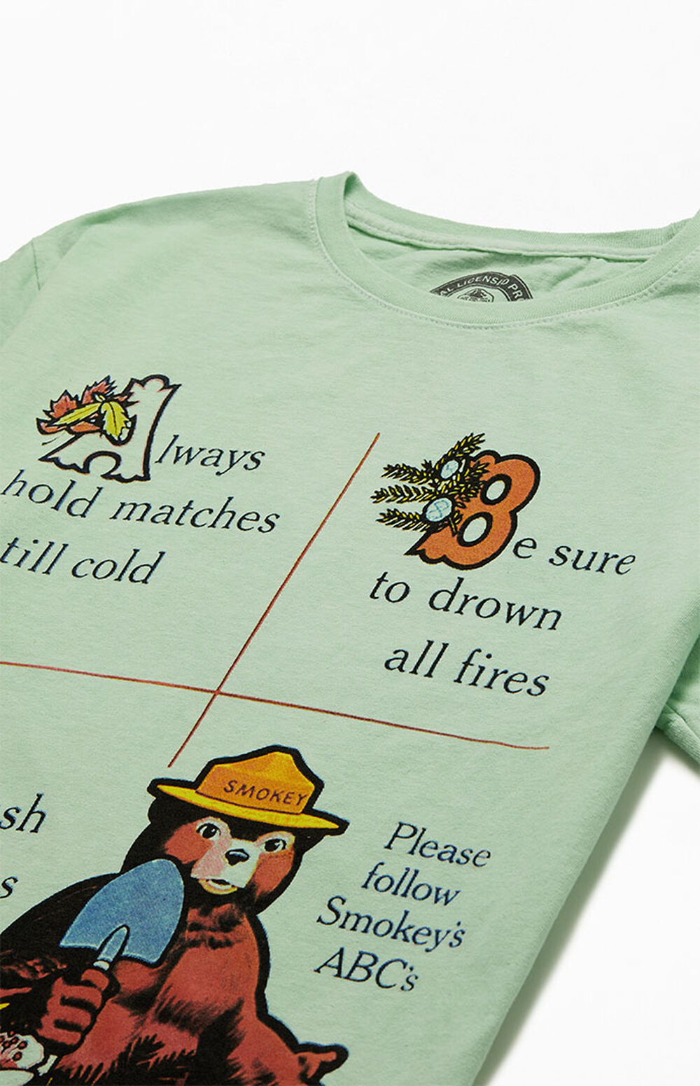 smokey the bear tie dye shirt