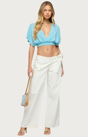 Candela V Neck Crop Top image number 5