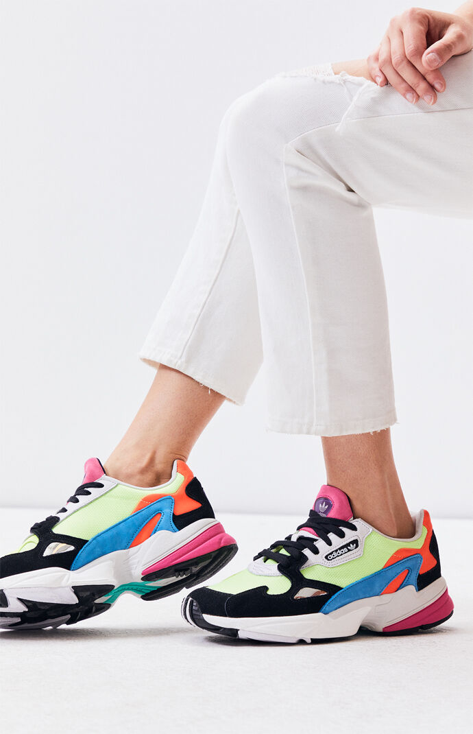 adidas women's multi falcon sneakers