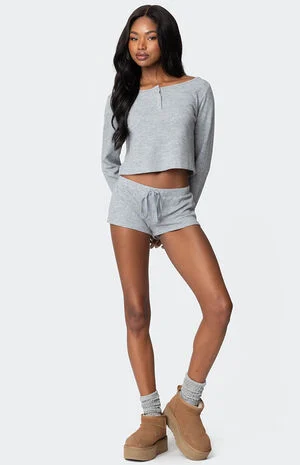 Teddy Waffle Shorts image number 1