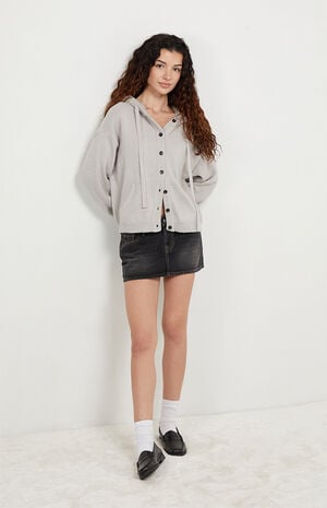 Karoline Hooded Button Down Cardigan image number 1