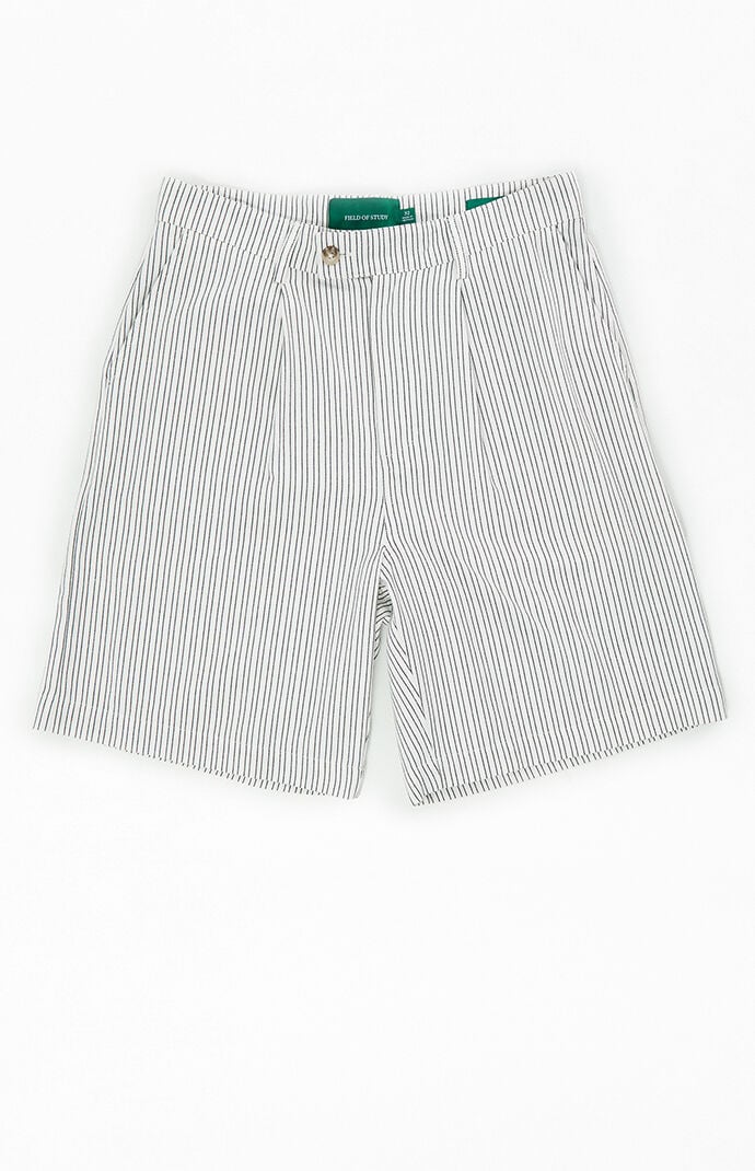 FIELD OF STUDY by Pacsun Striped Linen Baggy Shorts