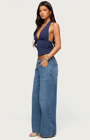 Blaire Polka Dot Halter Top image number 4