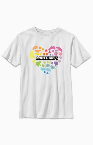 Kids Minecraft Heart T-Shirt image number 1