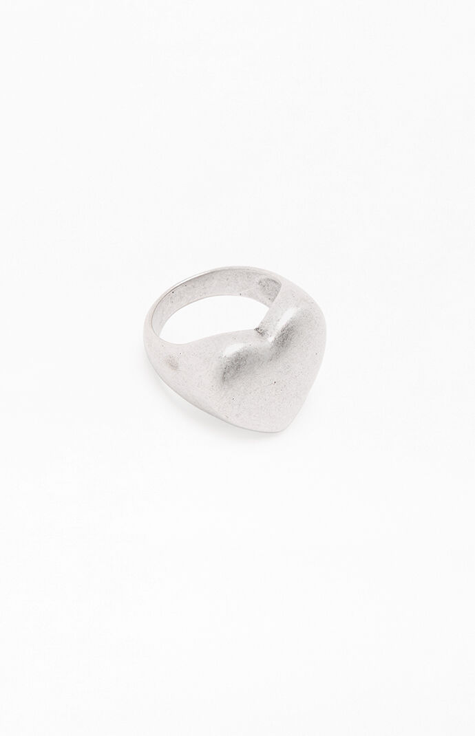 John Galt Silver Heart Ring