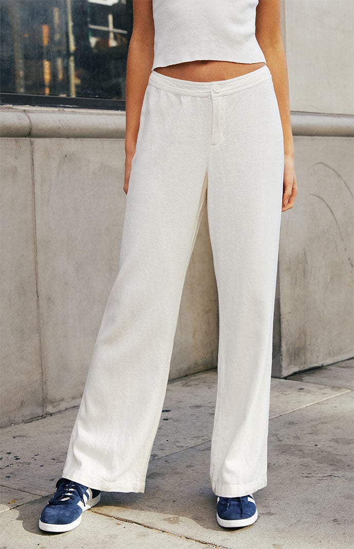 White flare sweatpants hot sale