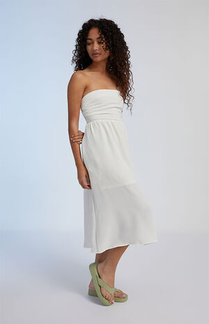 Strapless Midi Dress image number 3