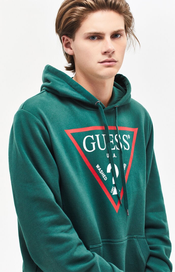 green guess sweatshirt