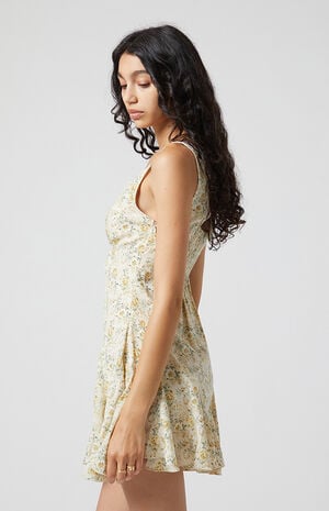 Ollie Lace Trim Floral Mini Dress image number 4