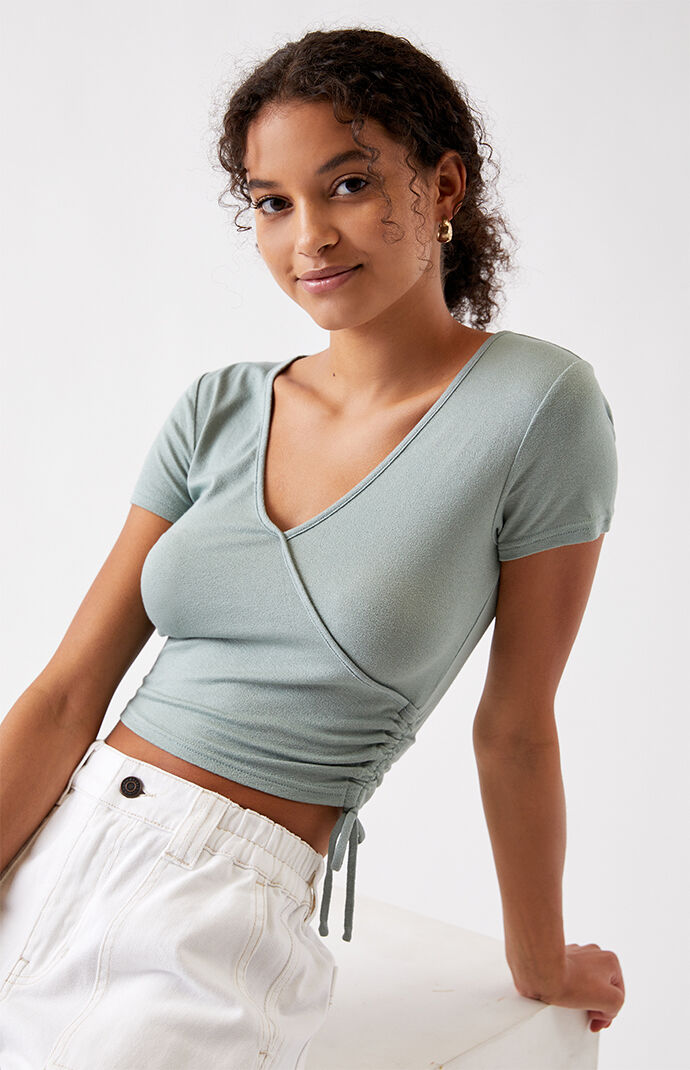 Surplice Side Cinch T-Shirt