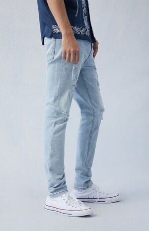 Eco Comfort Stretch Indigo Stacked Skinny Jeans image number 3