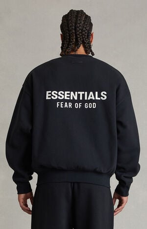 Vintage Black Classic Crew Neck Sweatshirt image number 4